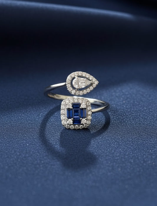 Azure Gleam Bypass Ring