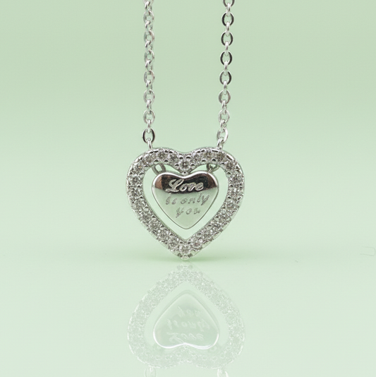 Heart Inside Heart Necklace