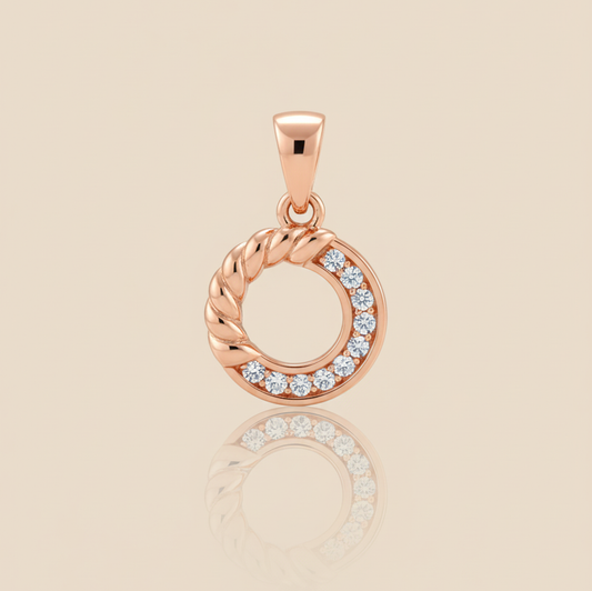 Rose Gold Circular Pendant