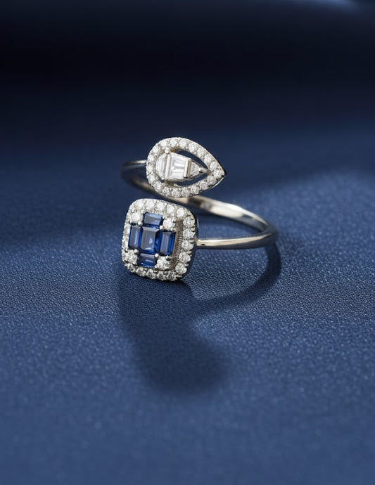 Azure Gleam Bypass Ring